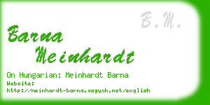 barna meinhardt business card